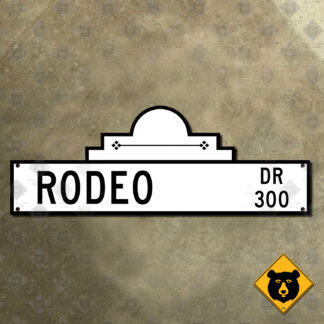 Beverly Hills, California Rodeo Drive street sign