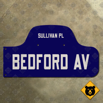 New York Brooklyn Bedford Avenue at Sullivan Place humpback street sign