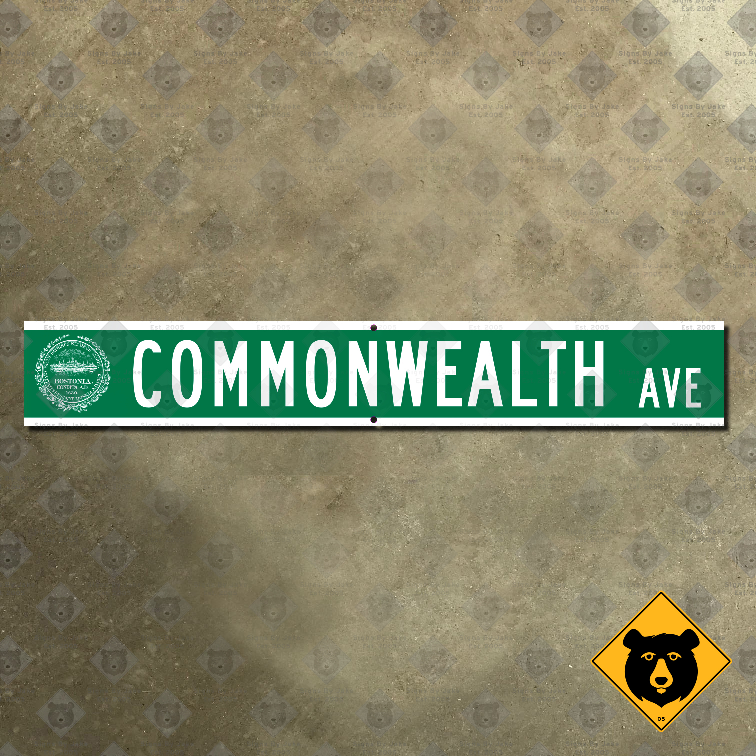 Boston, Massachusetts Commonwealth Avenue street sign
