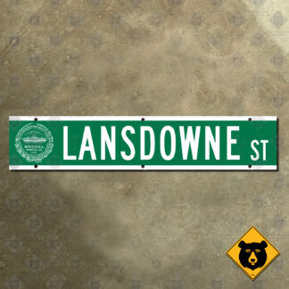 Boston Lansdowne Street sign