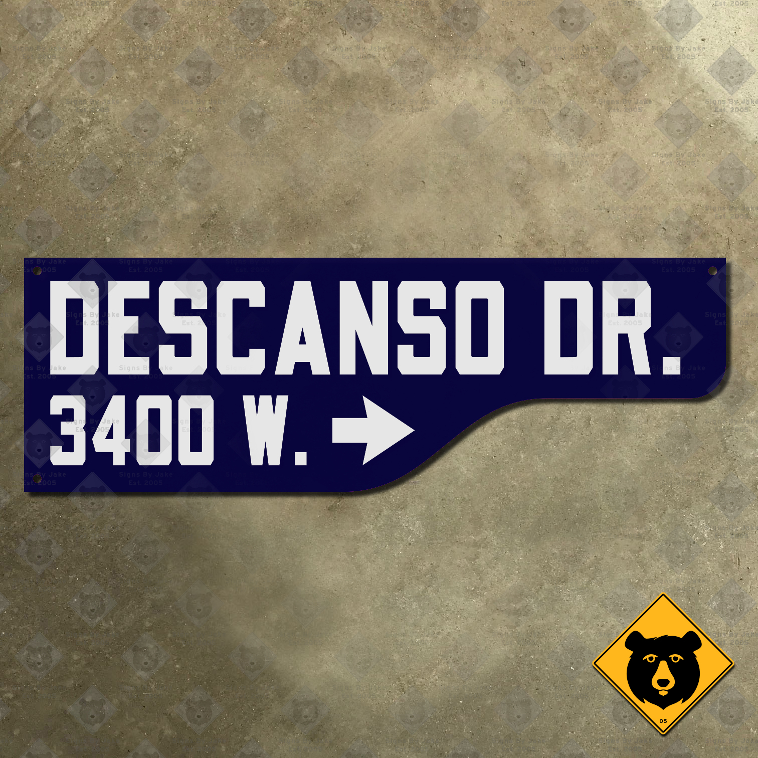 Los Angeles Descanso Drive street sign