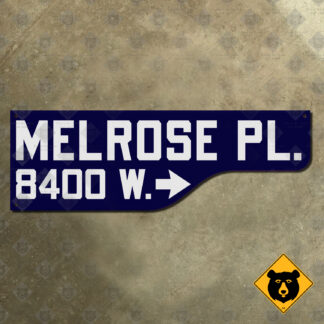 Los Angeles Melrose Place street sign