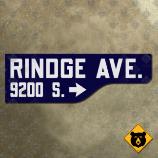 Los Angeles Rindge Avenue street sign