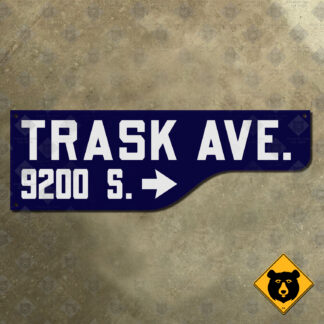 Los Angeles Trask Avenue street sign