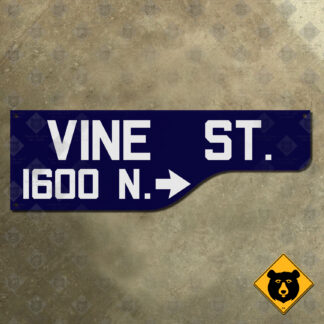 Los Angeles Vine Street sign