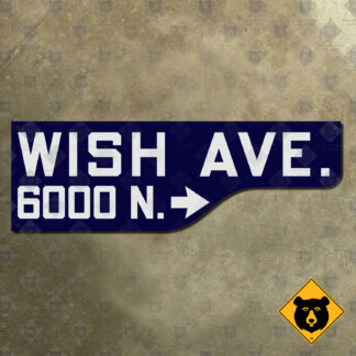 Los Angeles Wish Avenue street sign