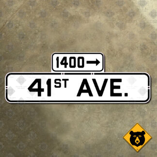 San Francisco 41st Avenue street sign