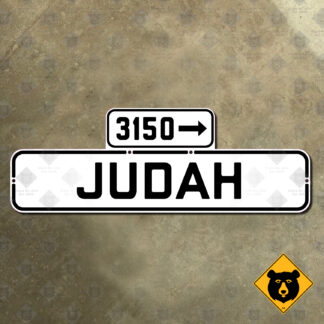 San Francisco Judah Street sign
