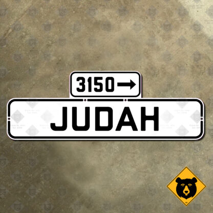 San Francisco Judah Street sign
