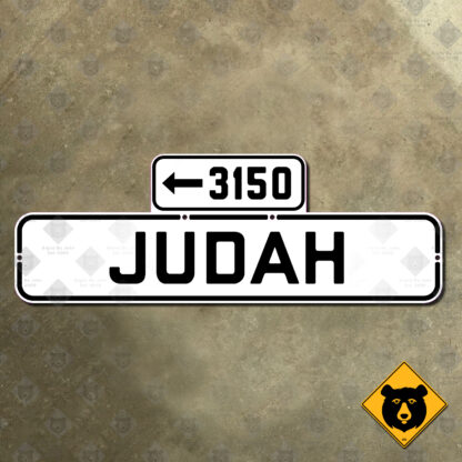San Francisco Judah Street sign - Image 2