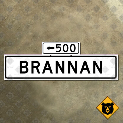 San Francisco Brannan Street sign (left)