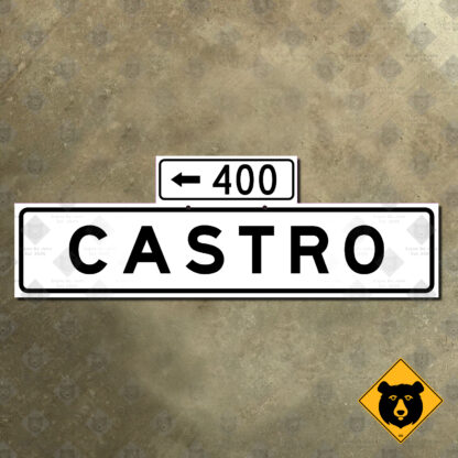 San Francisco Castro Street sign