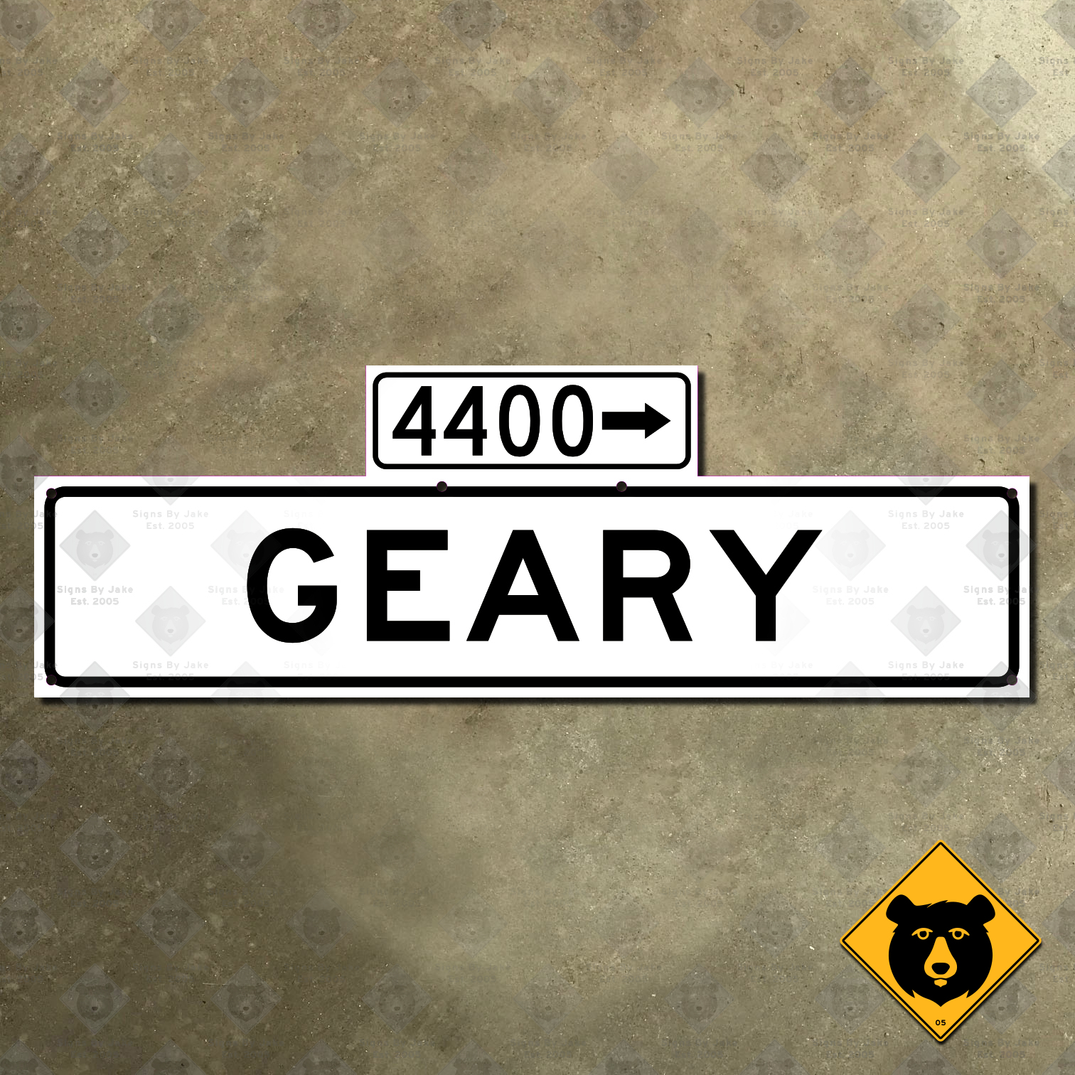 San Francisco Geary Boulevard street sign