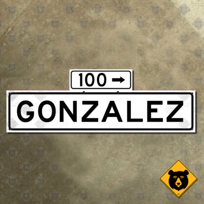 San Francisco Gonzalez Drive street sign
