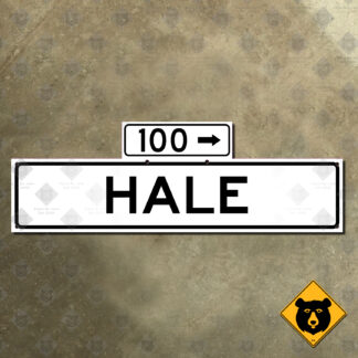 San Francisco Hale Street sign