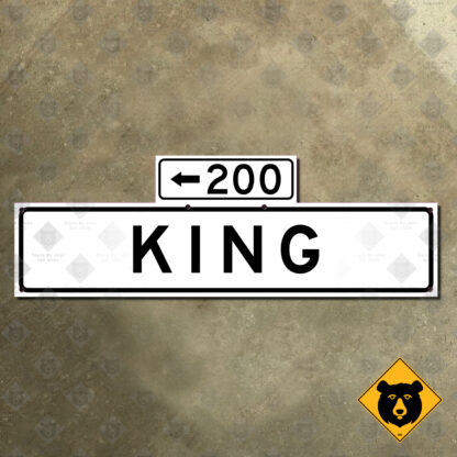 San Francisco King Street sign (left)