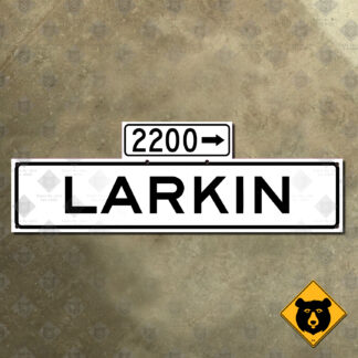 San Francisco, California Larkin Street 2200 block sign