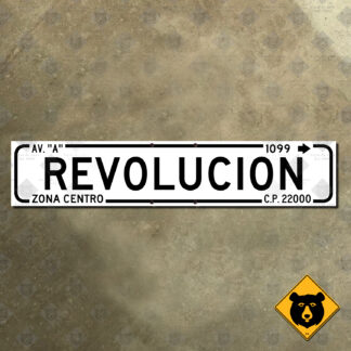 Tijuana Avenida Revolucion sign