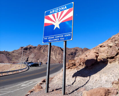 Arizona The Grand Canyon State Welcomes You sign (1989)