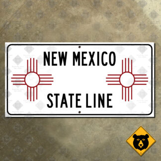 New Mexico zia welcome sign