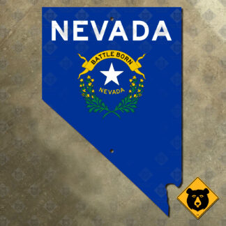 Nevada Hoover Dam Bypass state line sign