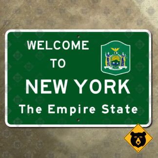 Welcome to New York, The Empire State sign