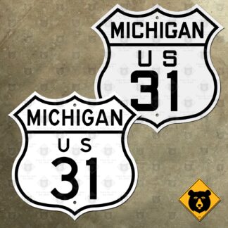 Michigan US Route 31 highway marker sign
