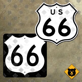 US Route 66 highway marker