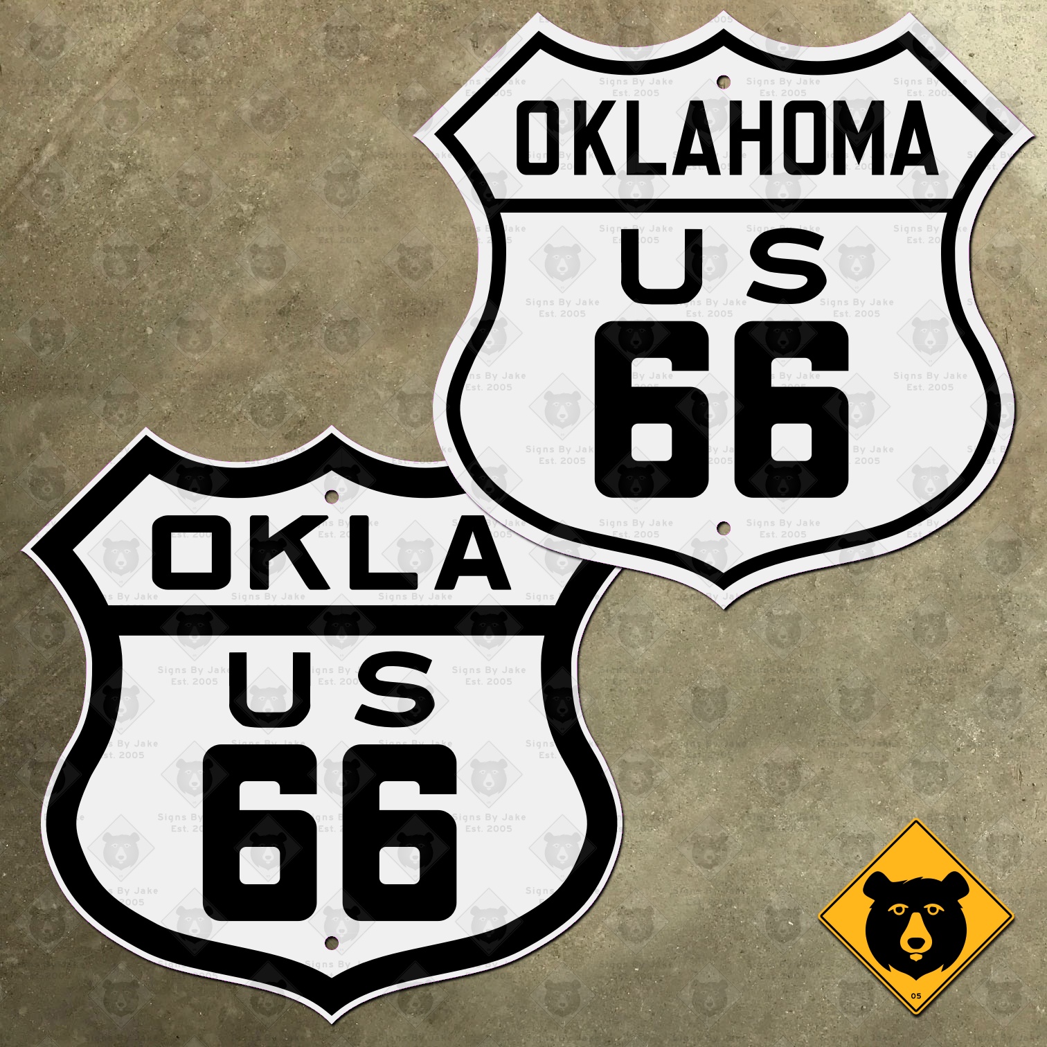 Oklahoma US Route 66 highway marker signs (1926–1927)