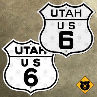 Utah US Route 6 highway marker sign